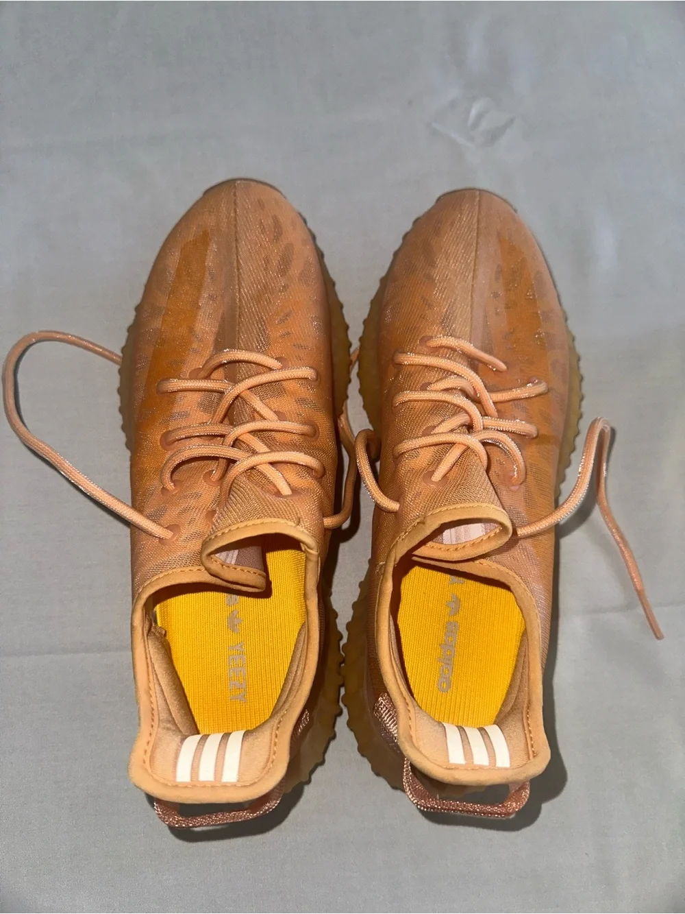 Yeezy Boost 350 V2 Orange/Peach Athletic Sneakers